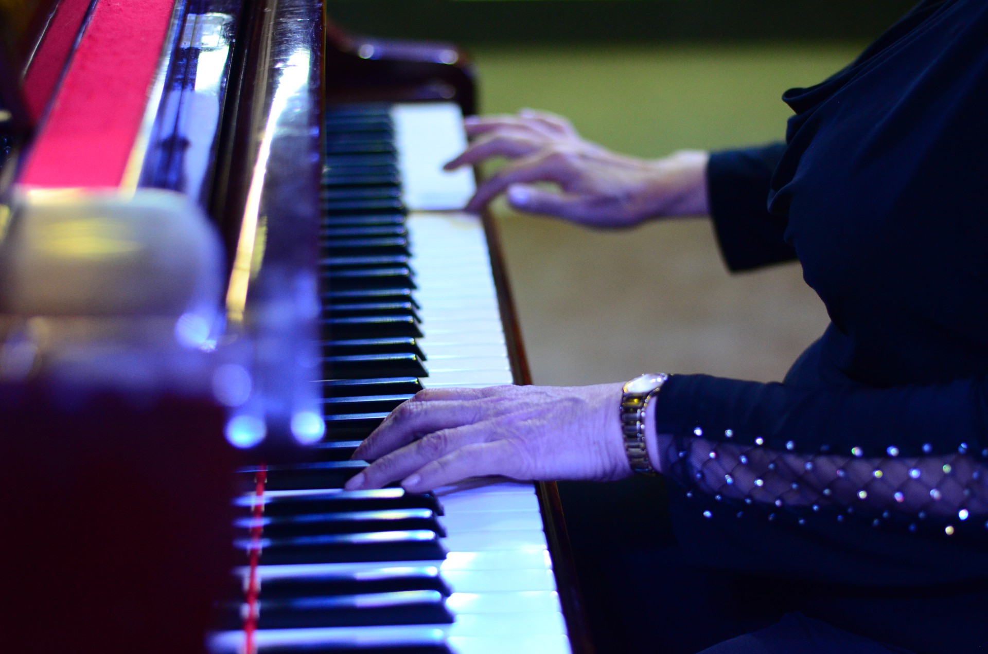 Ingrid at the piano